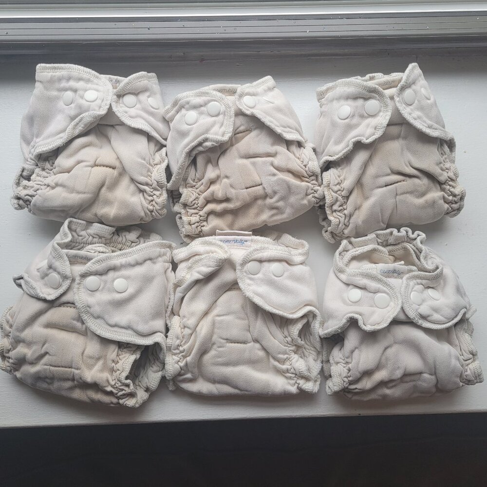 6 Esembly Size 1 Cloth Diapers